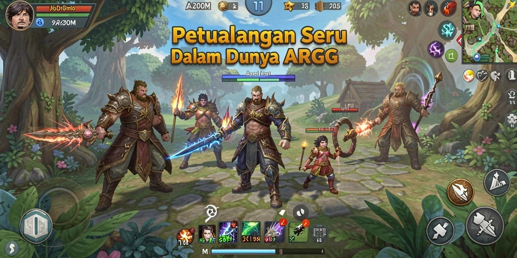 Tampilan gameplay A200M yang memukau dan dinamis.