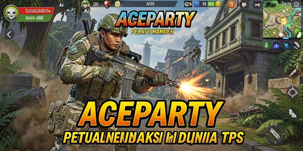 Tangkapan layar menunjukkan aksi mendebarkan dalam game TPS.