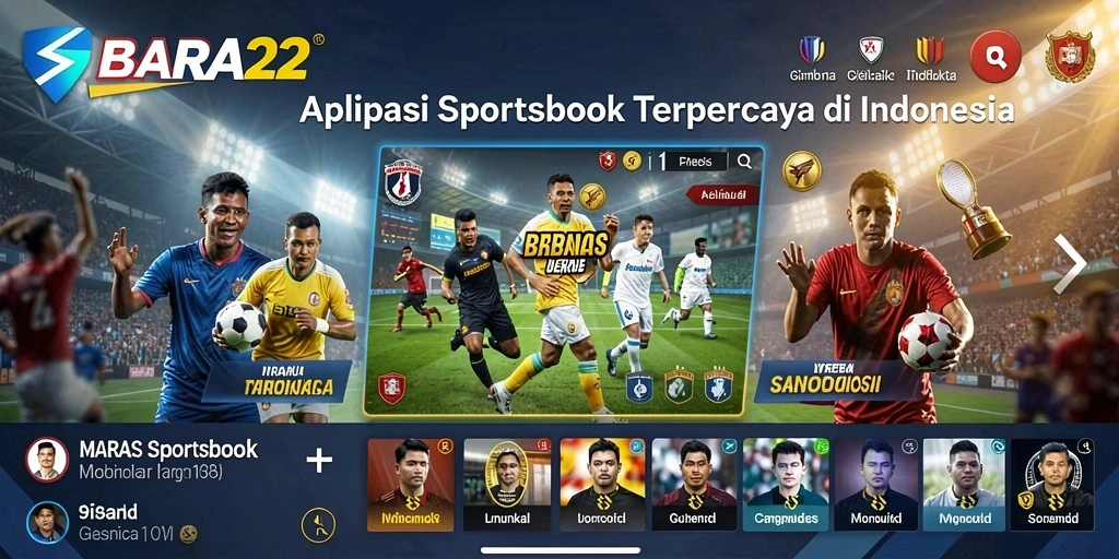 Tampilan menarik dari aplikasi Sportsbook BARA22 saat bertaruh.