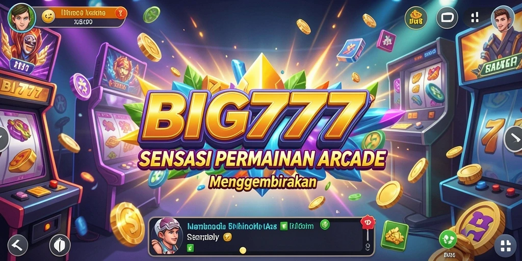 Tangkapan layar utama BIG777 menampilkan gameplay arcade yang seru dan mengasyikkan.