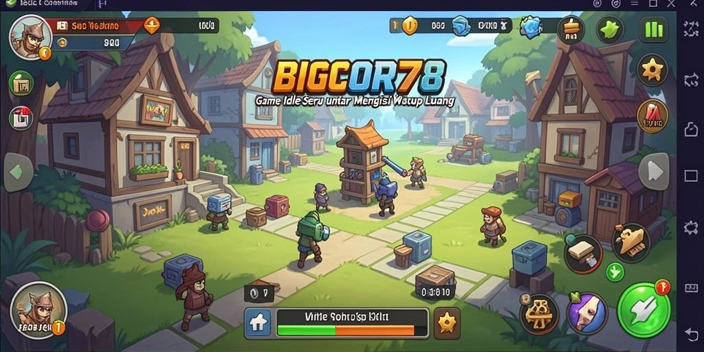 Screenshot tampilan gameplay Idle dari BIGCOR78 yang menarik.