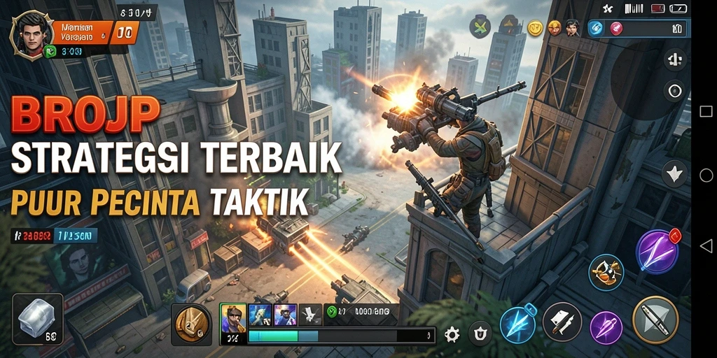 Tampilan gameplay mendebarkan dari BROJP dengan strategi cerdas dan pertempuran taktis.