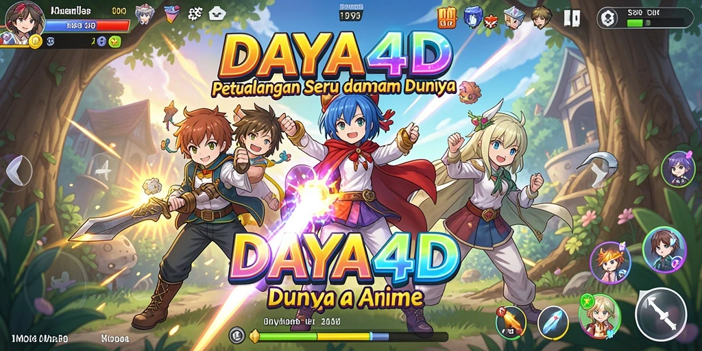 Tampilan gameplay DAYA4D yang memukau dalam dunia Anime.