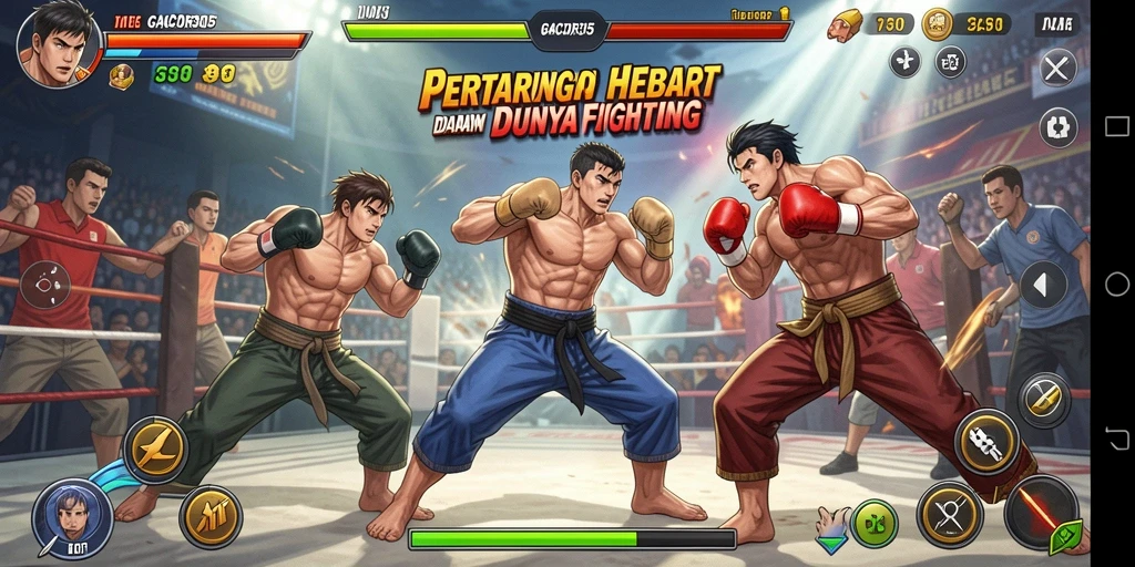 Screenshot GACOR305 menampilkan aksi pertarungan yang mendebarkan.