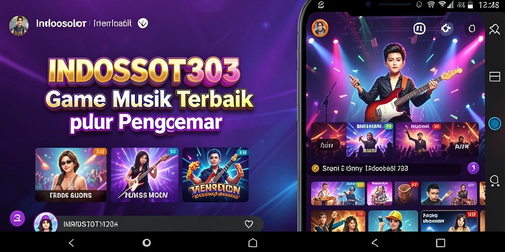 Screenshot gameplay INDOSLOT303 yang menampilkan pengalaman musik interaktif.