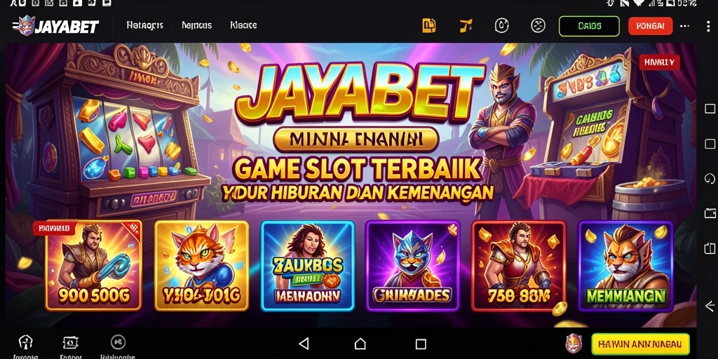 Tampilan gameplay Slot di JAYABET yang menarik dan penuh warna.