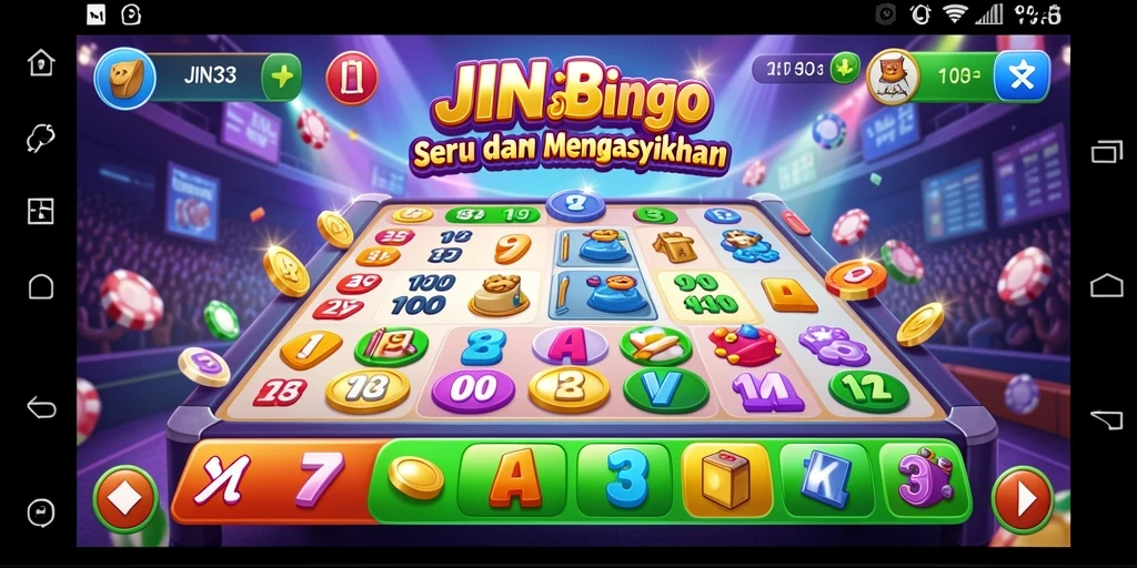 Tampilan gameplay seru dalam JIN33 dengan bingo yang menyenangkan.