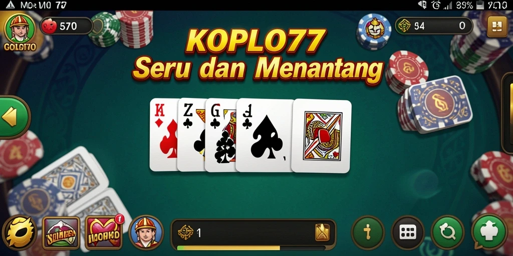 Tampilan gameplay seru dan interaktif KOPLO77.