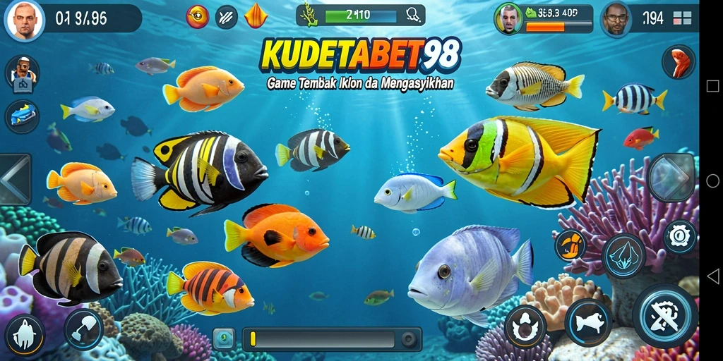 Tampilan gameplay KUDETABET98 yang menarik saat berburu ikan.