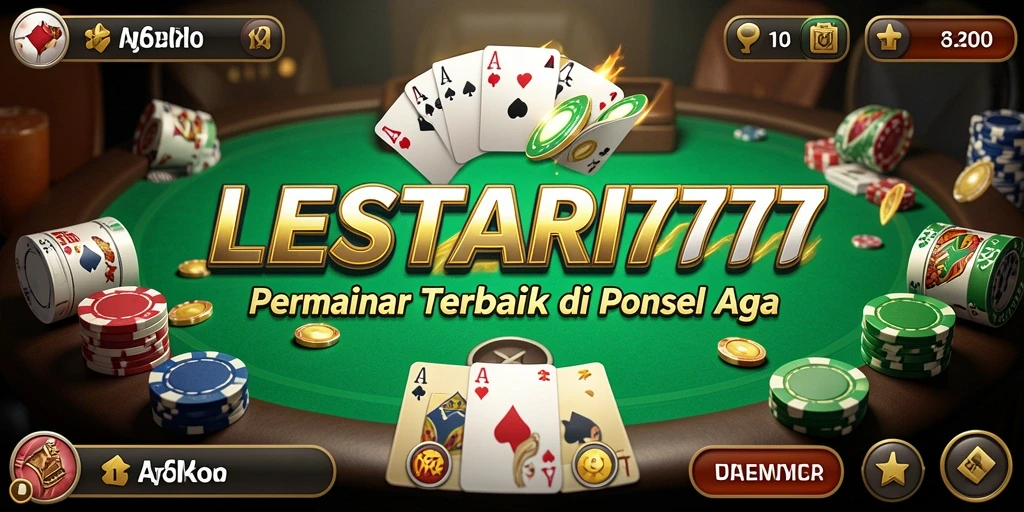 Gameplay LESTARI777 yang seru dan menantang dalam permainan Poker.