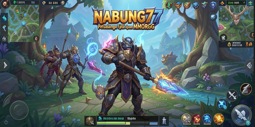 Gameplay NABUNG77 yang intens dan seru dalam dunia MMORPG.