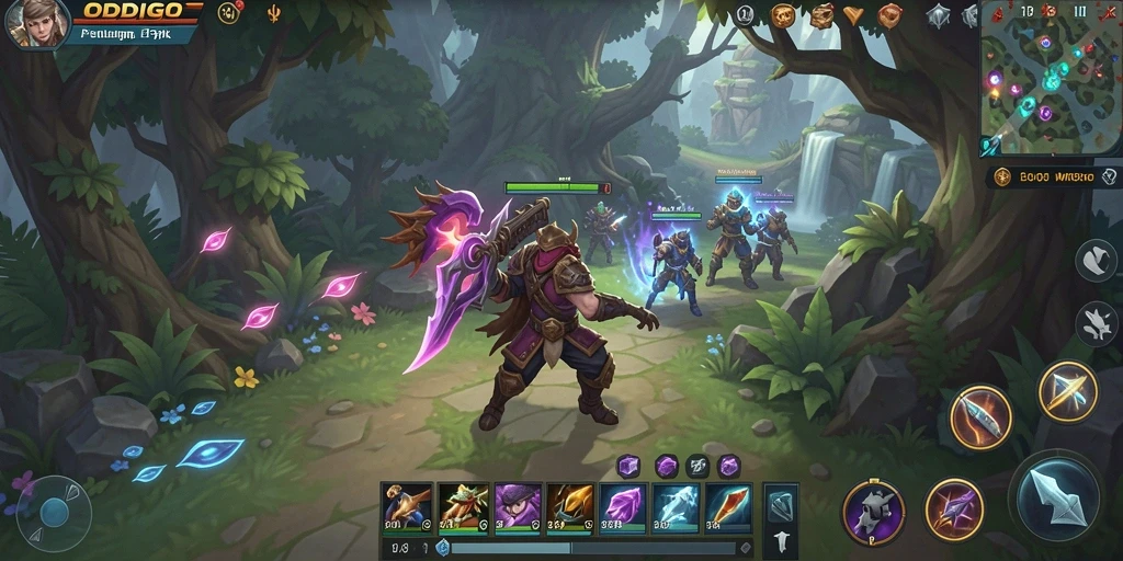 Tampilan menarik dari gameplay ODDIGO dalam dunia MMORPG.