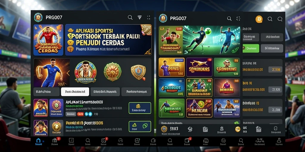 Screenshot PRG007 menunjukkan tampilan menarik dari halaman taruhan.