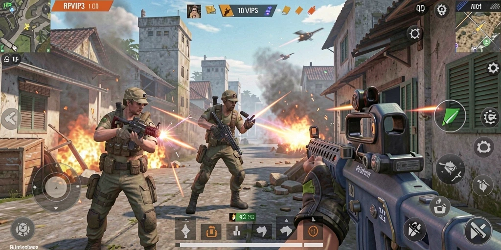 Tampilan gameplay RPVIP3 yang penuh aksi dan strategi.