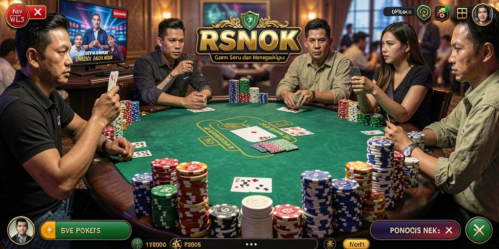 Tampilan gameplay seru di RSNOK dengan pemain berkompetisi.