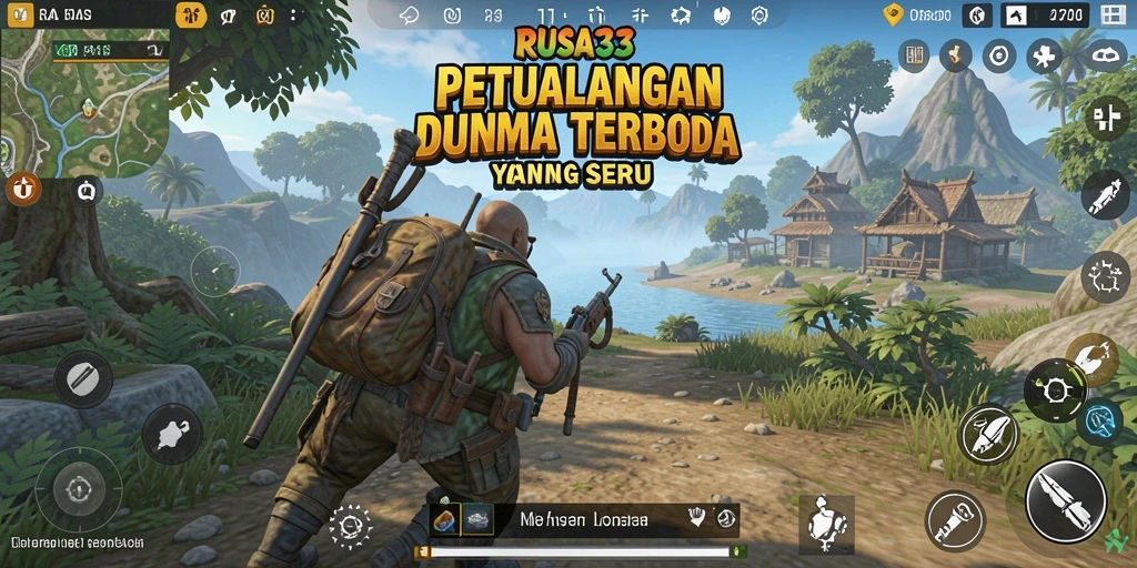 Tampilan gameplay RUSA33 dalam dunia terbuka yang luas.