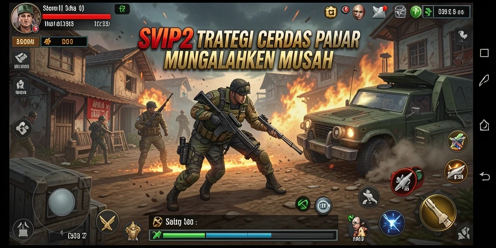 Screenshot utama menunjukkan intensitas pertempuran dalam SVIP2.