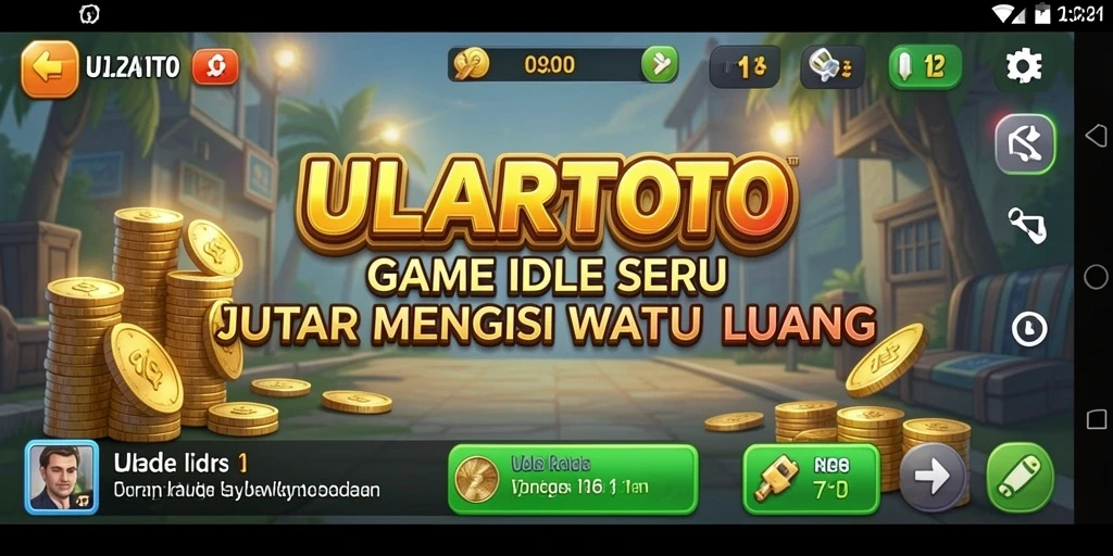Tangkapan layar ULARTOTO menampilkan momen seru dalam gameplay Idle.